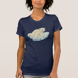 Sauvez le T-shirt des femmes d'ours blanc