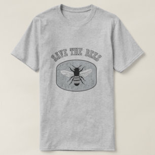 Sauvez le T-shirt gris des Bees Mens