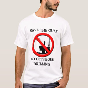 Sauvez le T-shirt Gulf NO Offshore Drilling Mens.