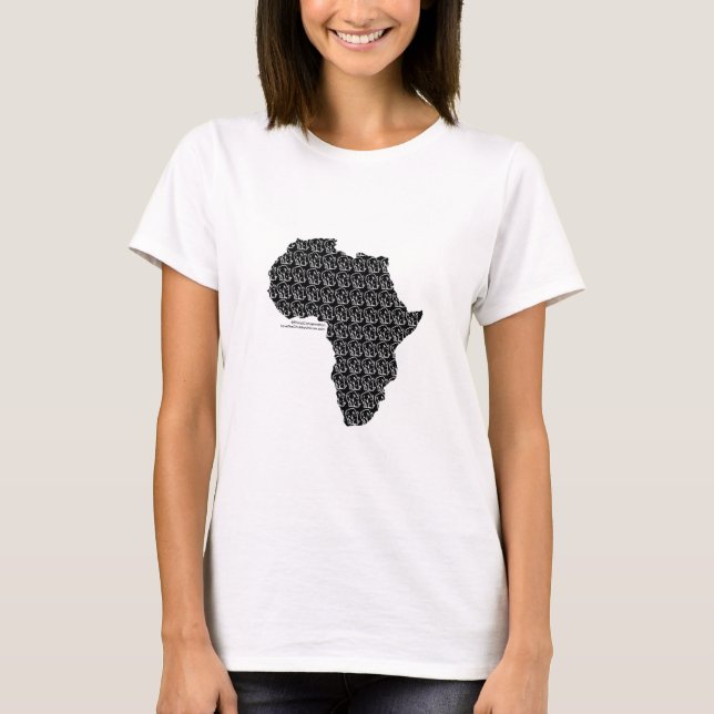 Sauvez le T-shirt potelé de l'Afrique de licorne (Devant)