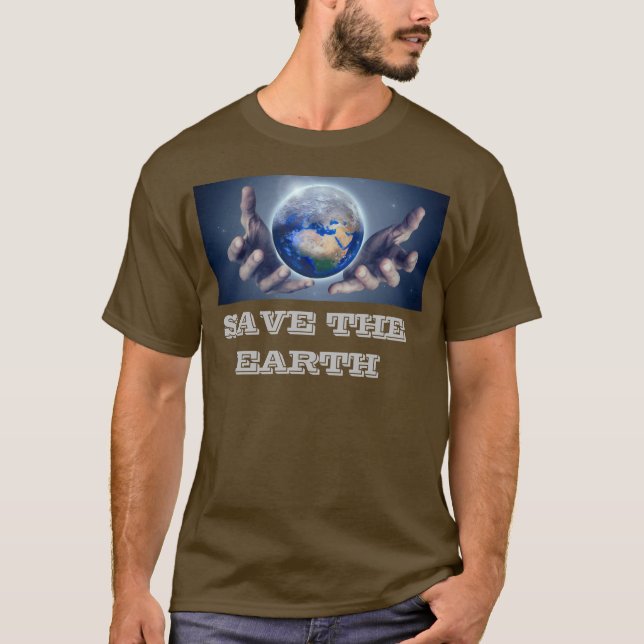 Sauvez le T-shirt Terre (Devant)