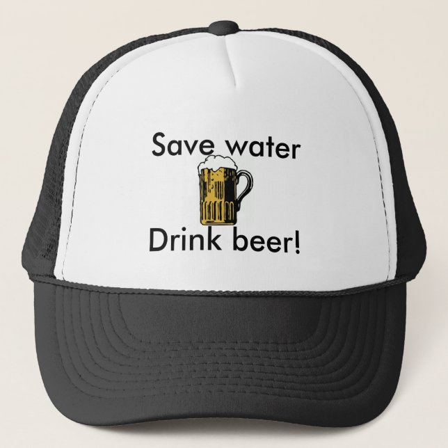 Sauvez l'eau, bière de boissons ! casquette (Devant)