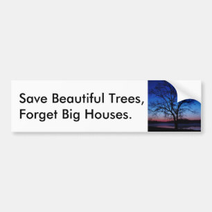 Sauvez les arbres Chêne lever Sticker pare-chocs
