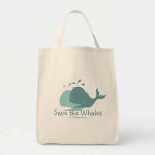 Sauvez les baleines, sac fourre-tout