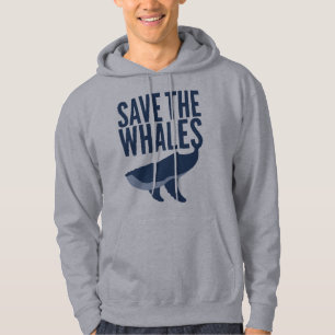 Sauvez les baleines - sweat - shirt à capuche