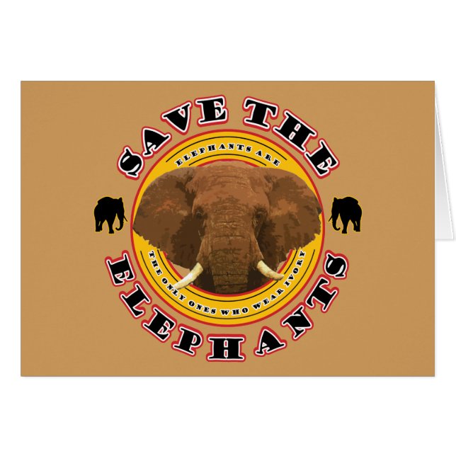 Sauvez les éléphants (Devant horizontal)