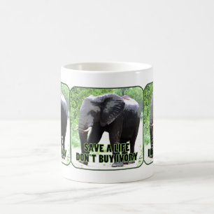 Sauvez les éléphants, n'achetez pas de Mug d'ivoir