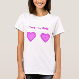 Sauvez les filles ! T-shirt de cancer du sein