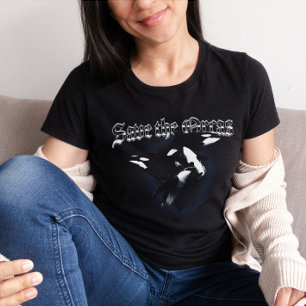 Sauvez les Orcas 90s Bootleg esthétique T-shirt