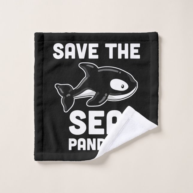 Sauvez les pandas de mer Orca Whale, Biologie Mari (Gant de toilette)