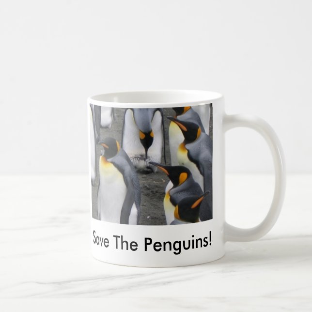 Sauvez les pingouins ! Tasse de café (Droite)