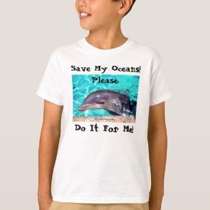 Sauvez mes océans ! T-shirt de dauphin