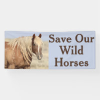 Sauvez notre bannière Chevaux sauvages