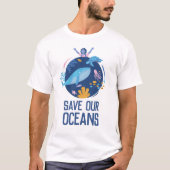 Sauvez notre Jour des terres océanique T-shirt (Devant)