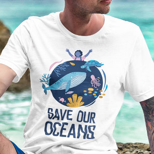 Sauvez notre Jour des terres océanique T-shirt