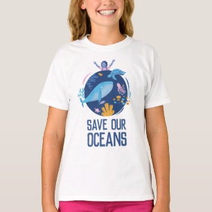 Sauvez notre Jour des terres océanique T-shirt