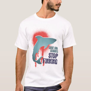 Sauvez notre T-shirt de Finning d'arrêt de requin
