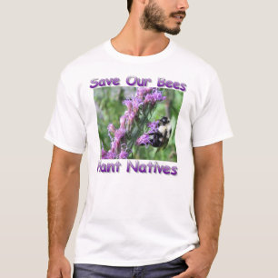 Sauvez notre T-shirt de fleur sauvage d'abeilles