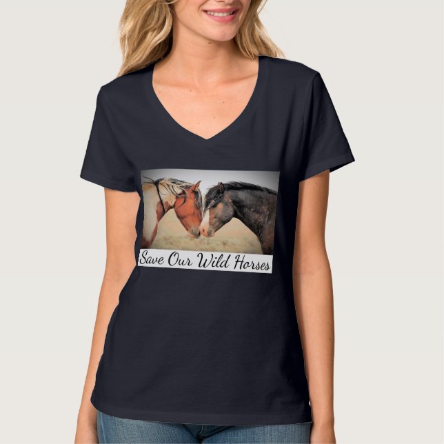 Sauvez Notre T-Shirt Vocal Cheval Sauvage (Devant)