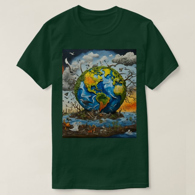 Sauvez notre Terre à partir de T-shirt Réchauffeme (Design devant)