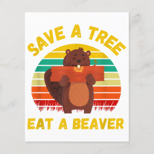 Sauvez un arbre Mangez un castor amusant Pun casto