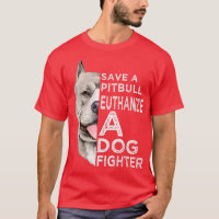 Sauvez Un Pitbull Euthanize Un T-Shirt De Combat D