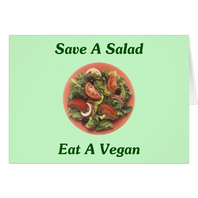 Sauvez Une Salade, Mangez Un Végétal (Devant Horizontal)