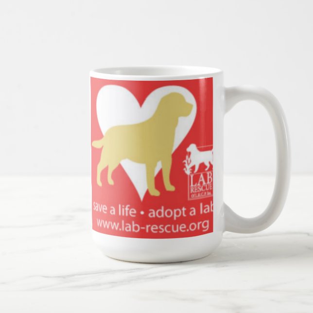 Sauvez une vie adoptent une tasse de laboratoire, (Droite)