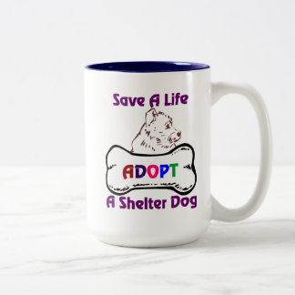 Sauvez une vie Adoptez un abri chien Mug