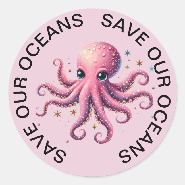 Sauvons nos océans Stickers Pipe (Devant)