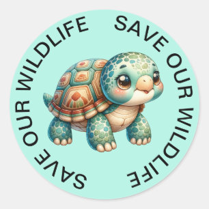 Sauvons nos Stickers Tortues sauvages