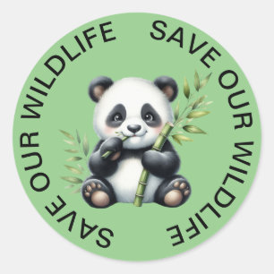 Sauvons nos Stickers Wildlife, Panda Graphic
