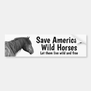 Sauvons Notre Sticker Sticker Cheval Sauvage