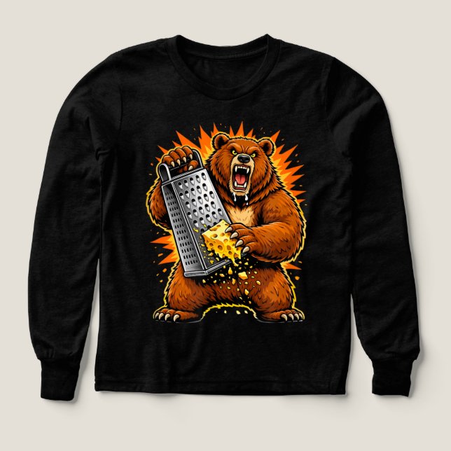 Savage Bear Grating Cheese | Funny Aggressive Anim (Motif recto)