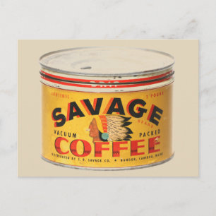 SAVAGE CAFÉ CARTES POSTALES VINTAGES DE CAFÉ