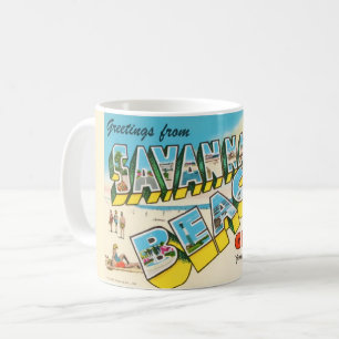 Savannah Beach Géorgie Salutation Mug