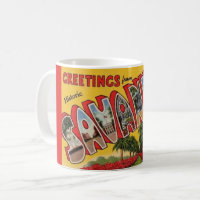 Savannah Georgia Carte postale Salutation Mug