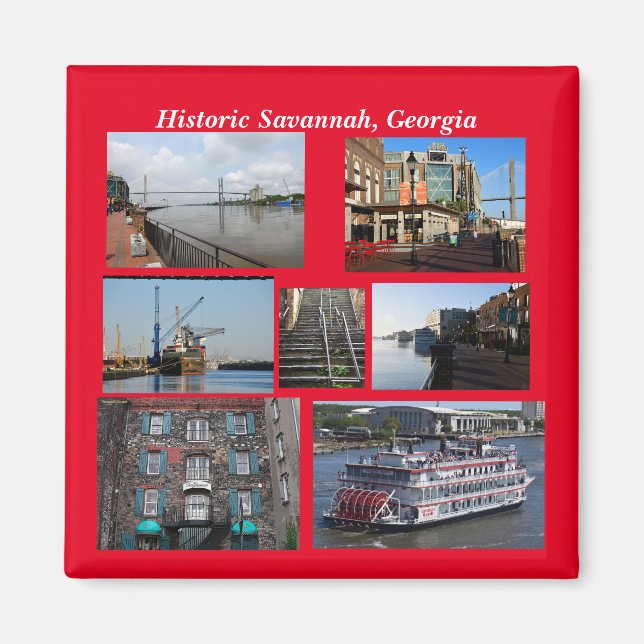 Savannah historique, aimant Géorgie (Devant)