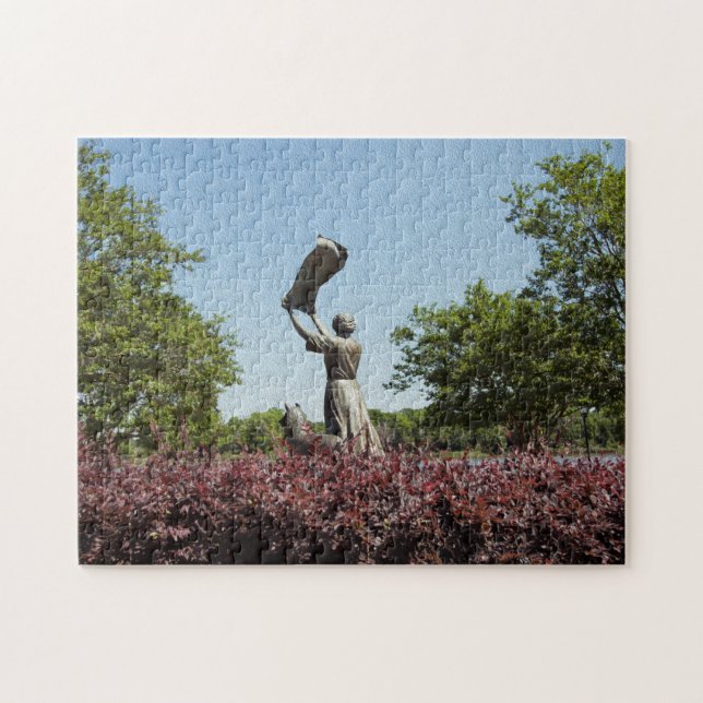 Savannah's Waving Girl Florence Martus Puzzle (Horizontal)