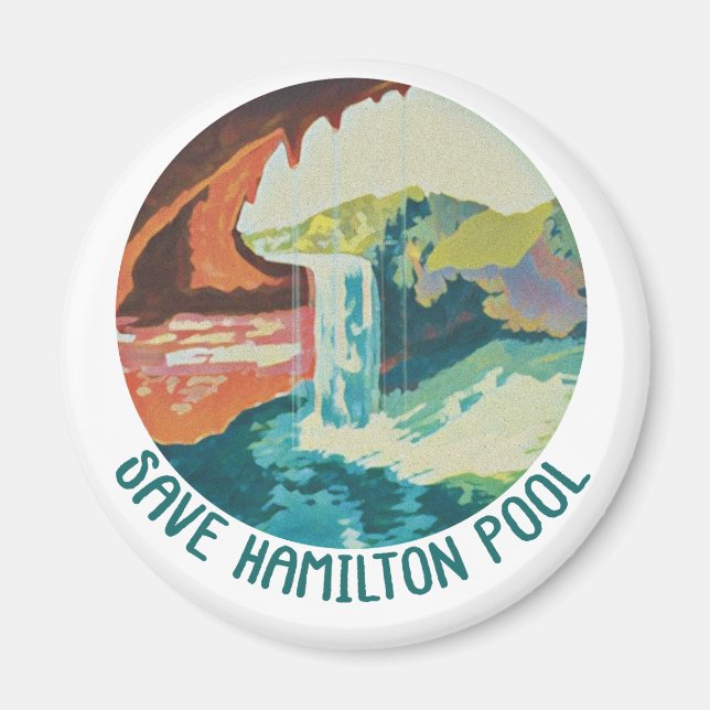 Save Hamilton Pool - Aimant de cuisine (Devant)