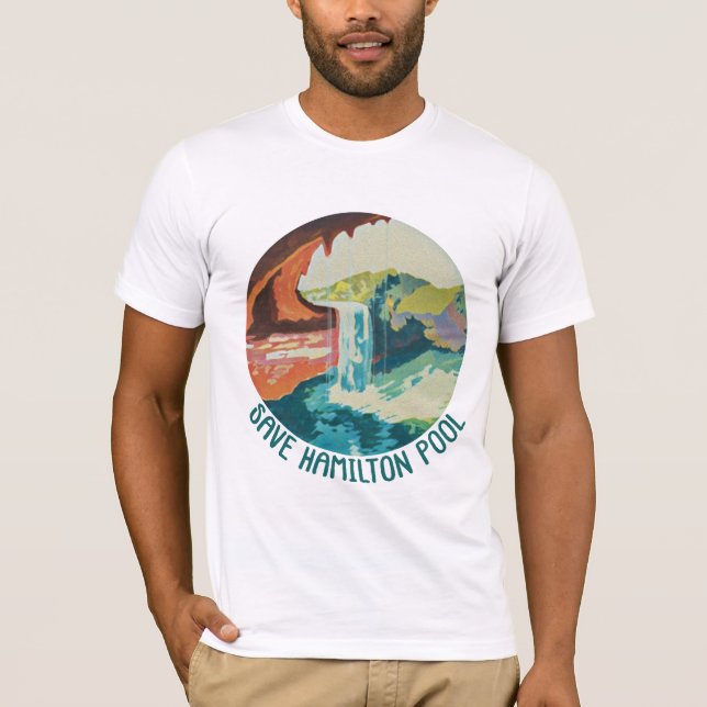 Save Hamilton Pool - T-shirt Bella Canvas (Devant)