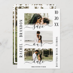 Save Our Date Modern Photo Wedding Enregistrer la