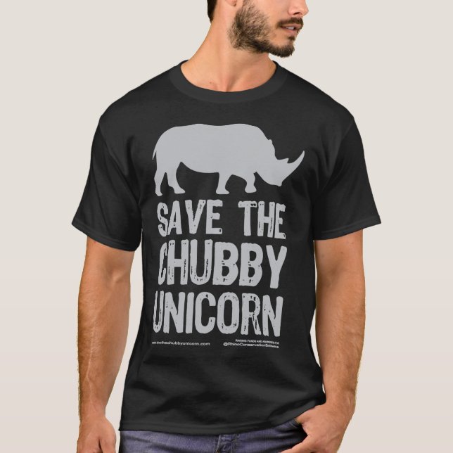 Save The Chubby Unicorn - Grey Classic T-Shirt (Devant)