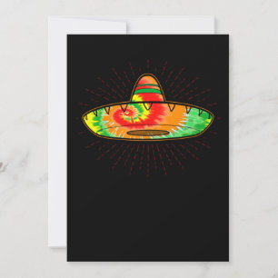Save The Date 01.Cinco De Mayo Tie Dye Sombrero Tie Dye Sombrero