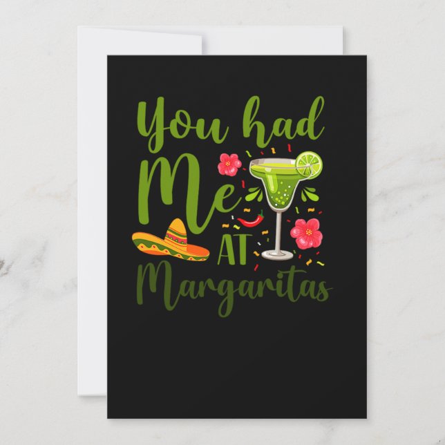 Save The Date 02.Cinco De Mayo You Had Me At Margaritas Margarit (Devant)