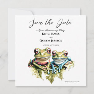 Save The Date 10 ans Mariage Anniversaire Jardin Décontractée fê