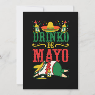 Save The Date 13.Cinco De Mayo Drinko De Mayo Tequila Boire Un