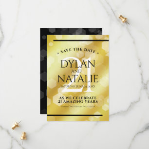 Save The Date 21ème anniversaire de Mariage en laiton