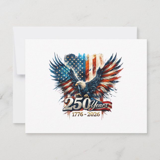 Save The Date 250 Ans d'Amérique Anniversaire 250e Indépendance  (Devant)