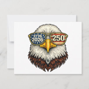 Save The Date 250e anniversaire États-Unis 1776-2026 Aigle chauv